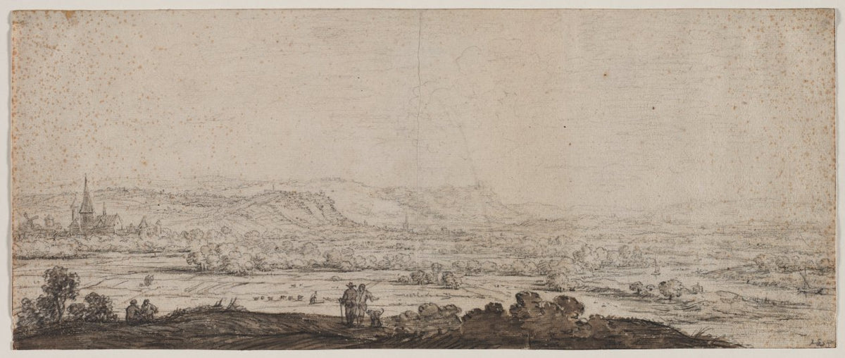 Landscape with the Village of Schenkenschanz, Gelderland by Herman Saftleven (Dutch, 1609–1685) - Classic Painting canvas print