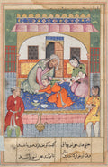 Repenting his conduct, Ubaid falls at the feet of his parents, from a Tuti-nama Tales of a Parrot Forty-second Night by  - Classic Art canvas print
