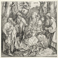 The Holy Family with Two Musician Angels by Albrecht Dürer (German, 1471–1528) - Classic Painting canvas print
