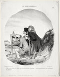 But yes, my dear, I assure you that this gentleman is drawing a landscape... by Honoré Daumier (French, 1808–1879) - Classic Painting canvas print