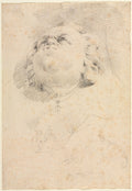 Sketch of a Heads after Giambologna's Neptune Fountain by Christophe Veyrier (French, 1637–1689) - Classic Painting canvas print