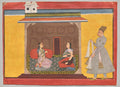 The Heroine Who is Faithfully Loved Madhya Svadhinapatika Nayika, from a Rasamanjari of Bhanudatta by  - Classic Art canvas print