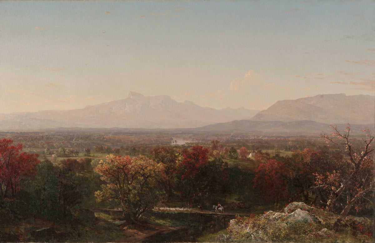 An October Day in the White Mountains by John Frederick Kensett (American, 1816–1872) - Classic Art canvas print