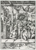 The Men's Bath House by Albrecht Dürer (German, 1471–1528) - Classic Painting canvas print