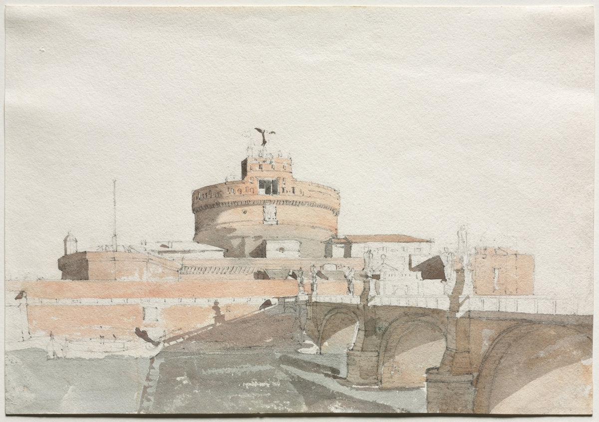Castel Sant' Angelo by Thomas Ender (Austrian, 1793–1875) - Classic Painting canvas print