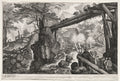 Eight Bohemian Landscapes  Landscape with Log Bridge over Cataract by Aegidius Sadeler (Flemish, c. 1570–1629) - Classic Painting canvas print