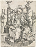 Saint Anne, the Virgin, and Christ Child by Hans Wechtlin (German, 1480/85–after 1526) - Classic Painting canvas print