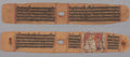 Folio 141, from a Kalpa-sutra and Story of Kalakacharya Text recto Monk Holding a Flower Venerated by a Lay disciple verso by  - Classic Art canvas print