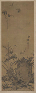 Lily and Butterflies by Liu Shanshou (Chinese, active 1300s) - Classic Art canvas print