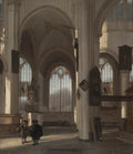 Interior of a Church by Emanuel de Witte (Dutch, c. 1617–1692) - Classic Art canvas print