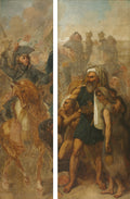 General Jean-Baptiste Klber and Egyptian Family Sketches for The Battle of the Pyramids by Antoine-Jean Gros (French, 1771–1835) - Classic Art canvas print