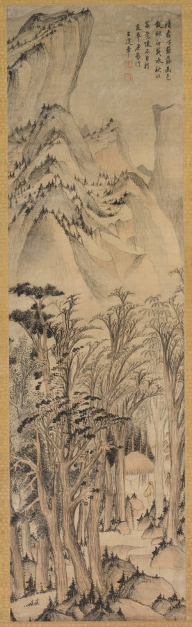 Solitary Colors of the Autumn Woods by Wang Jianzhang (Chinese, active 1621–1662) - Classic Art canvas print