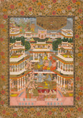 Tiered Court Scene by Chitarman II (Indian, c. 1680–с. 1750) - Classic Art canvas print
