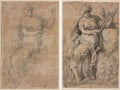 Allegorical Figure recto and verso by Niccolo dell' Abbate (Italian, c. 1512–1571) - Classic Painting canvas print