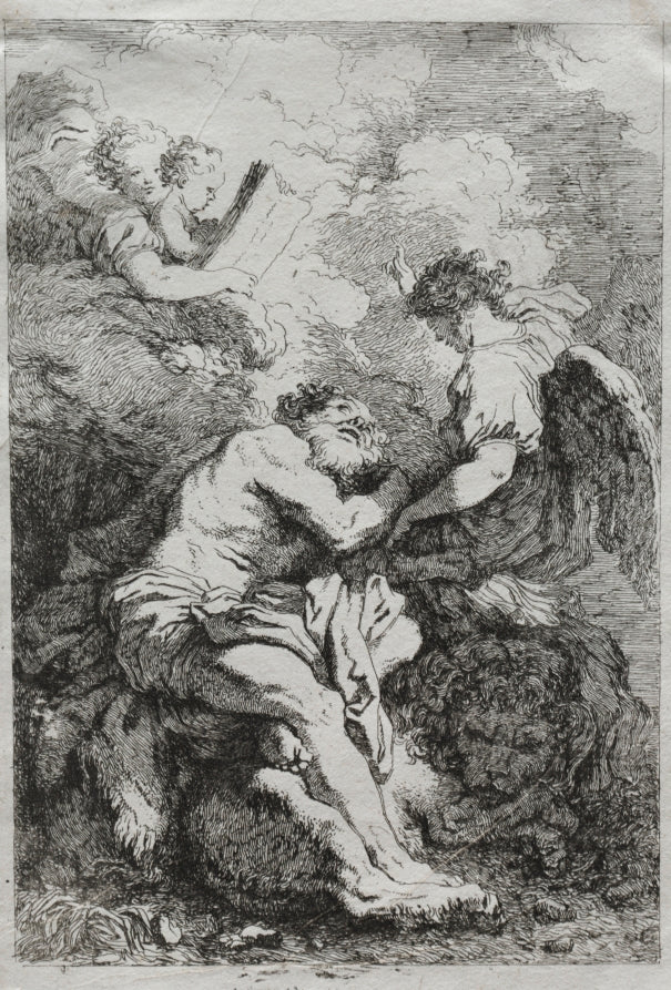 Saint Jerome by Jean-Honoré Fragonard (French, 1732–1806) - Classic Painting canvas print
