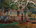 The Large Tree by Paul Gauguin (French, 1848–1903) - Post-Impressionist canvas print