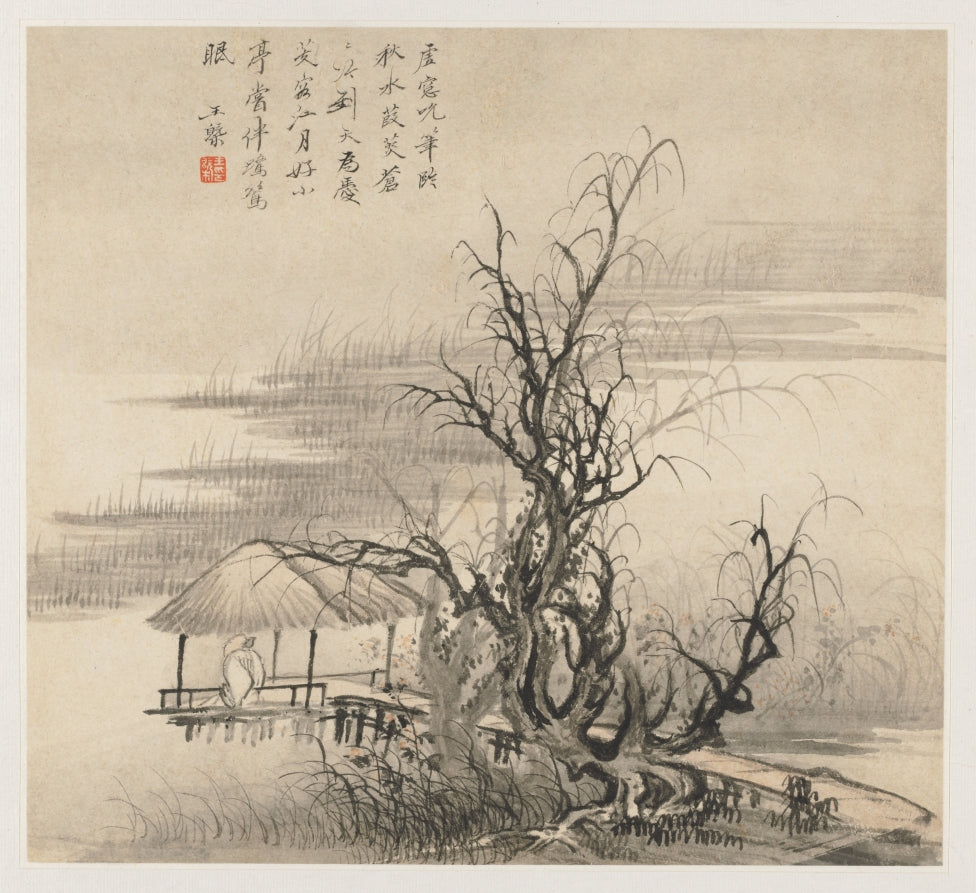 Album of Landscapes Leaf 7 by Wang Gai (Chinese, active c. 1677–1705) - Classic Art canvas print