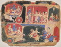 The Marriage of Pradyumna and Rukmavati, page from a Bhagavata Purana by  - Classic Art canvas print