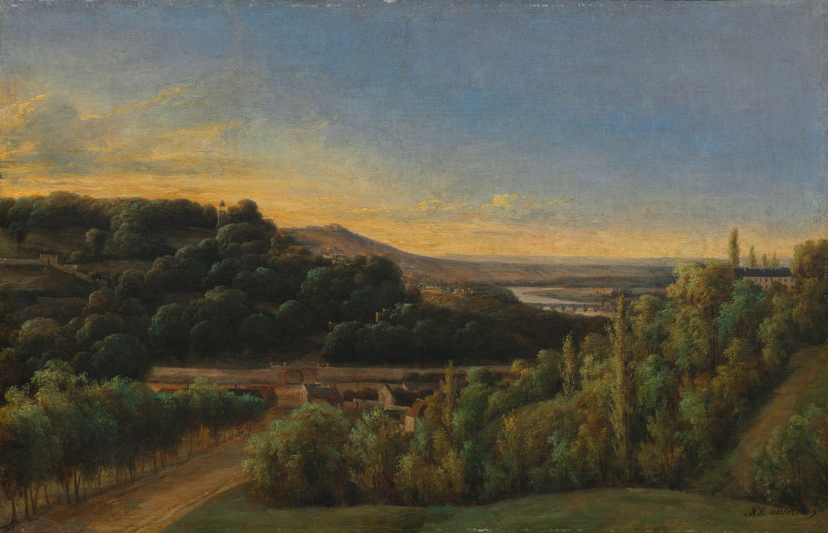 View of Saint-Cloud, Near the Seine by Alexandre Pau de St. Martin (French) - Classic Art canvas print