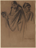 Studies for Saint Paul on the Way to Damascus by Max Liebermann (German, 1847–1935) - Classic Painting canvas print
