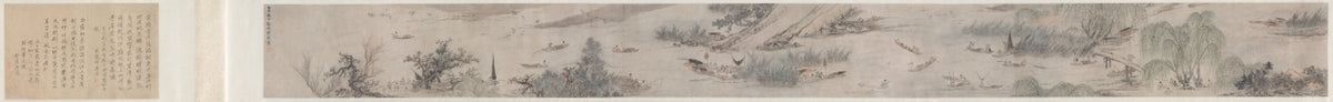 Fisherman's Joy by Qian Gu (Chinese, 1508–c. 1578) - Classic Art canvas print