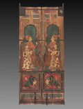 Pair of Painted Doors by  - Classic Art canvas print