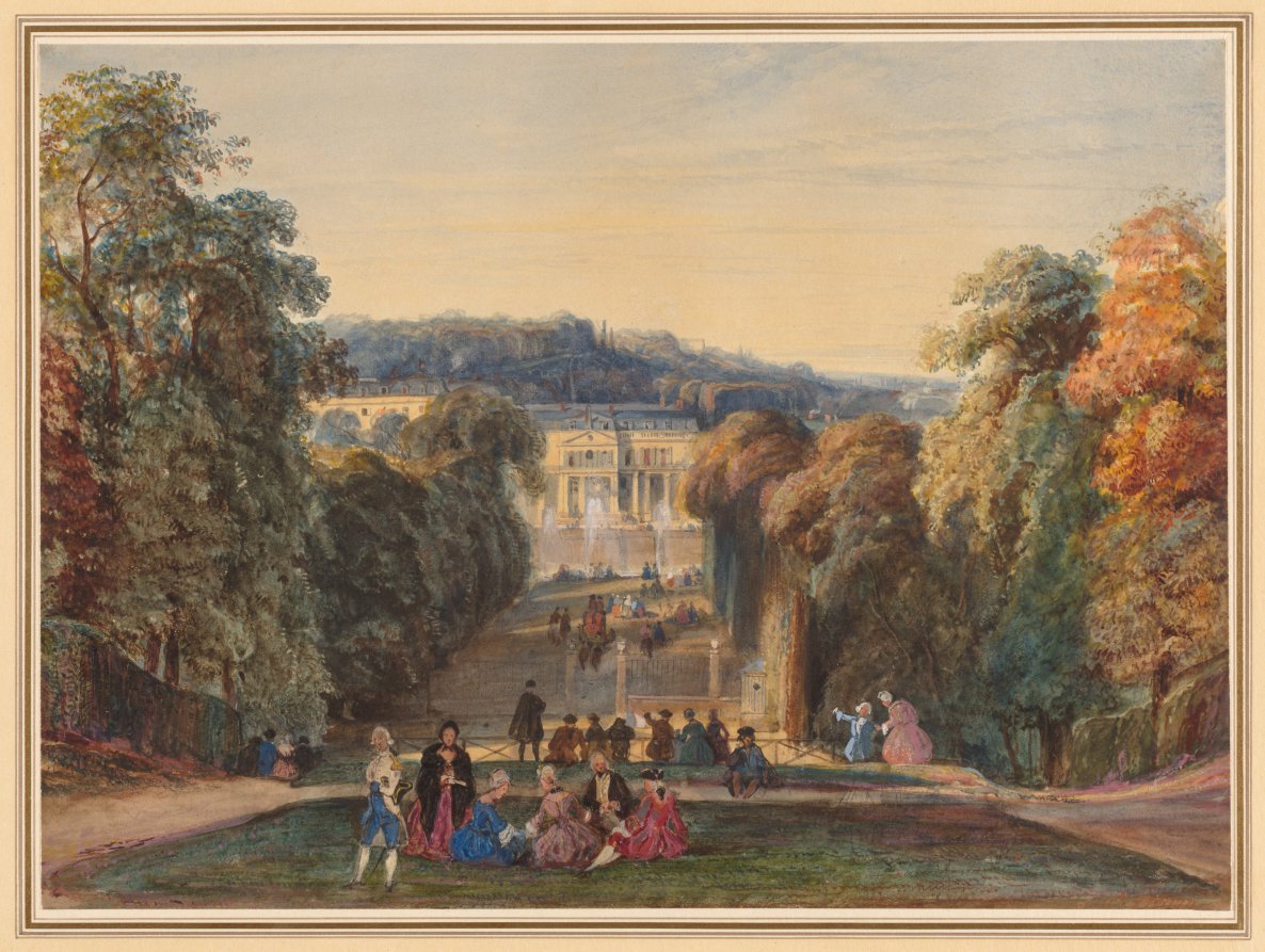 In the Park of Saint Cloud by Constant Troyon (French, 1810–1865) - Classic Painting canvas print