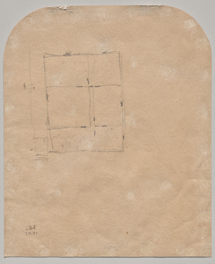 Floorplan verso by Jasper F. Cropsey (American, 1823–1900) - Classic Painting canvas print