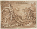 Death on Horseback Chasing a Flying Knight by Sebastian Vrancx (Flemish, 1573–1647) - Classic Painting canvas print