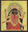 Kali Enshrined verso, from a Kalighat album by  - Classic Art canvas print