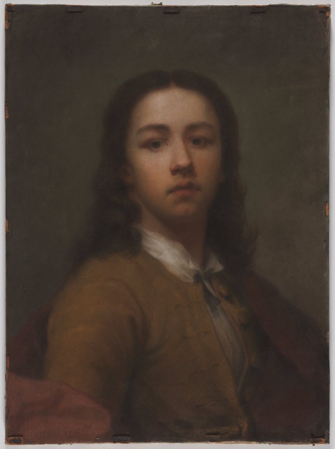 Self-Portrait by Anton Raphael Mengs (German, 1728–1779) - Classic Painting canvas print