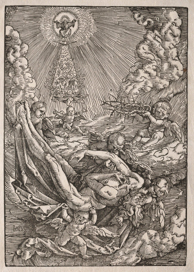 Christ Carried to Heaven by Angels by Hans Baldung (German, 1484/85–1545) - Classic Painting canvas print