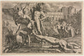 Achilles Dragging the Body of Hector by Pietro Testa (Italian, 1612–1650) - Classic Painting canvas print