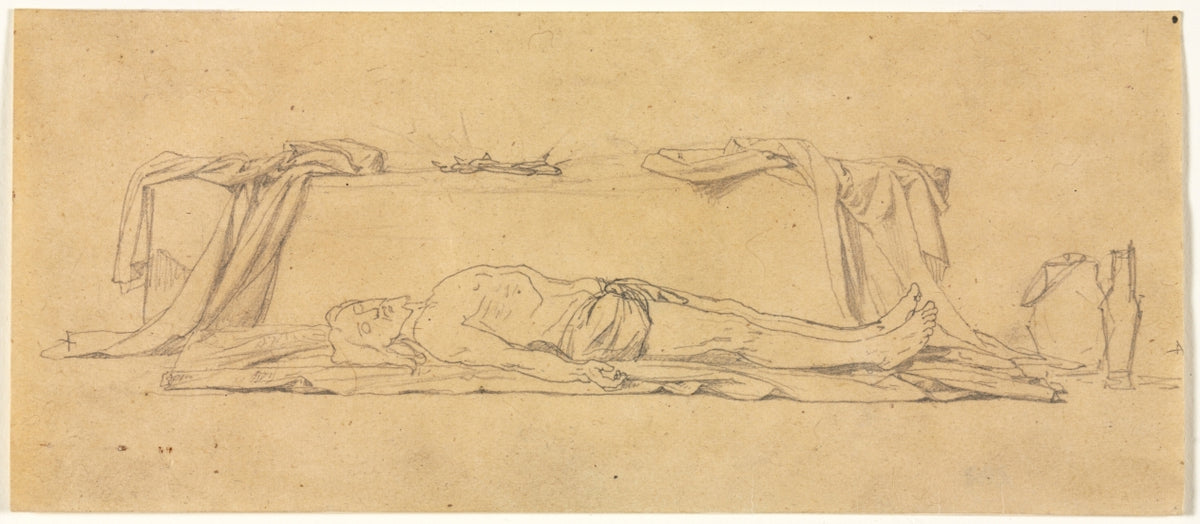 Sketch of the Dead Christ Lying by the Sepulchre by Jules Eugène Lenepveu (French, 1819–1898) - Classic Painting canvas print