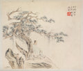 Album of Landscape Painting Illustrating Old Poems by Hua Yan (Chinese, 1682–c. 1765) - Classic Art canvas print