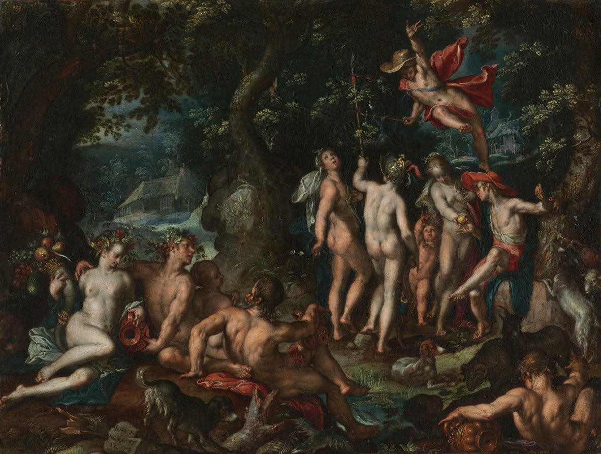 The Judgment of Paris by Joachim Anthoniz Wtewael (Dutch, 1566–1638) - Classic Art canvas print