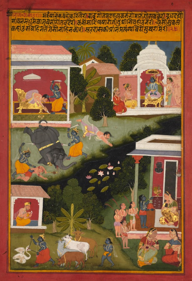 Krishna asks for sweets, from a Sursagar of Surdas Indian, c. 14801580 by  - Classic Art canvas print