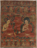 Nagarjuna c. 150250 CE with a Buddhist Master by  - Classic Art canvas print