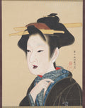 A Beauty by Gion Seitoku (Japanese, active late 1700s–early 1800s) - Classic Art canvas print