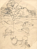 Daikoku and Ebisu, Two of the Seven Gods of Happiness by Utagawa Kuniyoshi (Japanese, 1797–1861) - Classic Painting canvas print