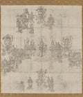 Iconographical Sketch Zuz for the Benevolent Kings Sutra Mandala by  - Classic Art canvas print