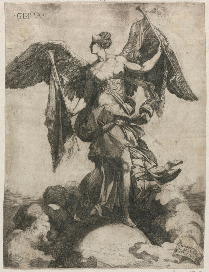 Gloria by Domenico del Barbiere (Italian, c. 1506–c. 1571) - Classic Painting canvas print