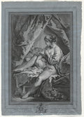 Young Woman Seated on a Bed by Louis-Marin Bonnet (French, 1736–1793) - Classic Painting canvas print