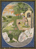 Rama, Sita, and Lakshmana in the forest by  - Classic Art canvas print