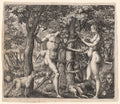 Adam and Eve by Robert Boissard (French, 1570–after 1603) - Classic Painting canvas print