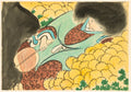 Flowers of a Hundred Worlds Momoyogusa Chrysanthemum Boy Kikujid by Kamisaka Sekka (Japanese, 1866–1942) - Classic Painting canvas print