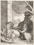 The Prediction of Ahijah by Jan Saenredam (Dutch, 1565–1607) - Classic Painting canvas print