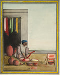 Man Dyeing Cloth by  - Classic Art canvas print