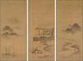 Minamoto no Nakakuni Visits Lady Kog by Kiyohara Yukinobu (Japanese, 1643–1682) - Classic Art canvas print