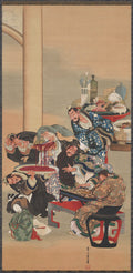 Operating on Guan Yu's Arm by Katsushika Ōi (Japanese, c. 1800-after 1857) - Classic Art canvas print